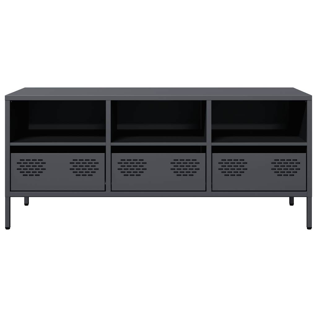 TV Cabinet Anthracite 101,5x39x43,5 cm Cold-rolled Steel