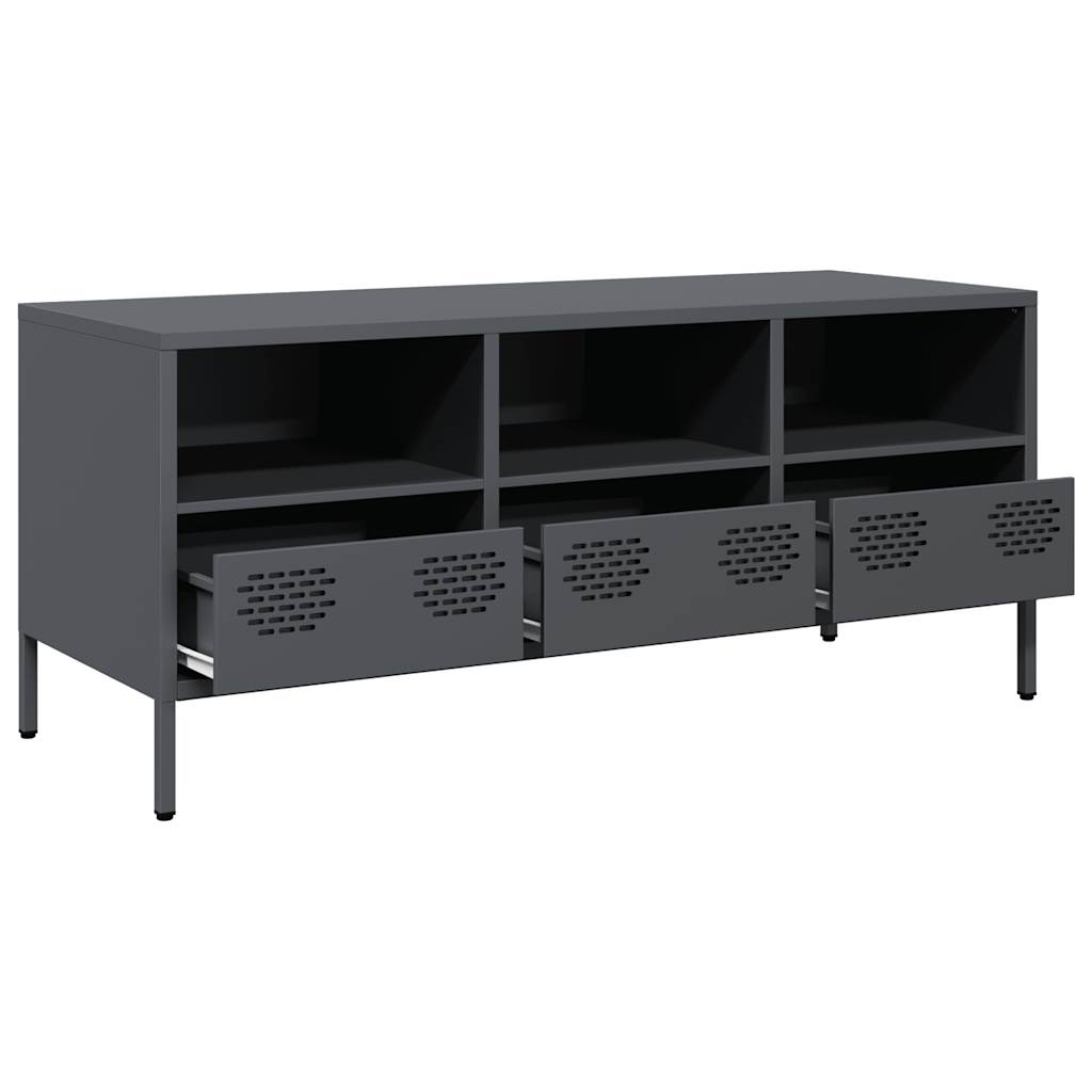 TV Cabinet Anthracite 101,5x39x43,5 cm Cold-rolled Steel
