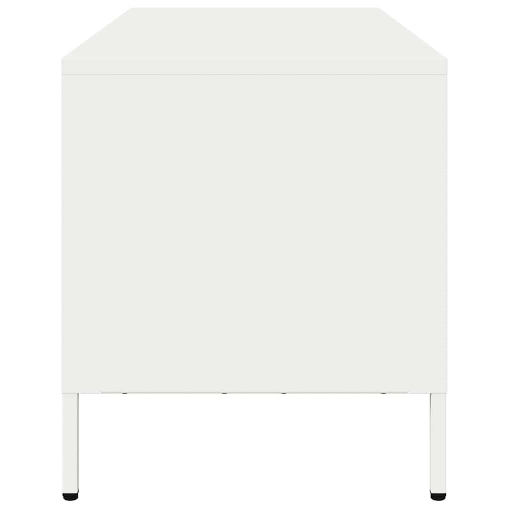 TV Cabinet White 101,5x39x43,5 cm Cold-rolled Steel