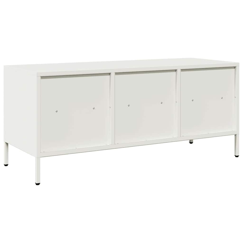 TV Cabinet White 101,5x39x43,5 cm Cold-rolled Steel