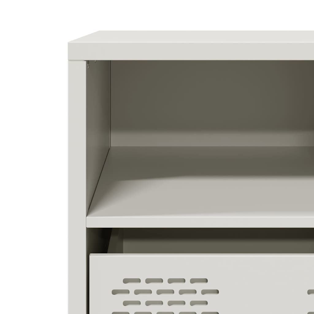 TV Cabinet White 101,5x39x43,5 cm Cold-rolled Steel