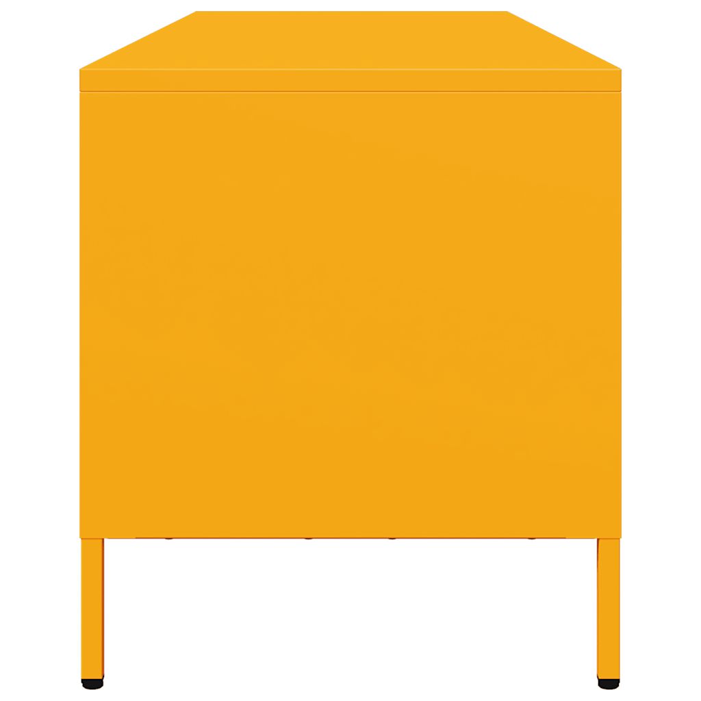 TV Cabinet Mustard Yellow 135x39x43,5 cm Cold-rolled Steel