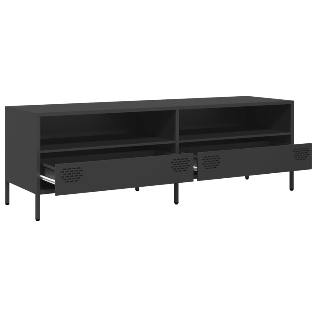 TV Cabinet Black 135x39x43,5 cm Cold-rolled Steel