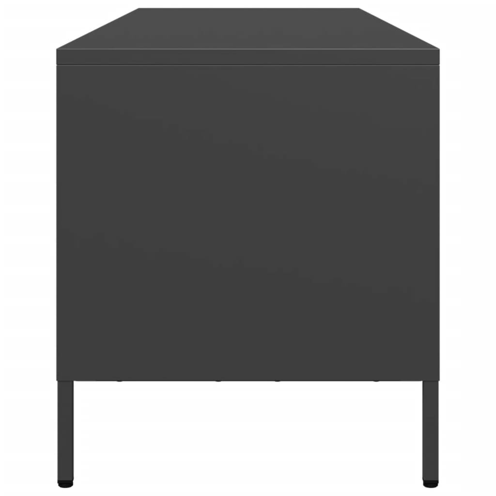 TV Cabinet Black 135x39x43,5 cm Cold-rolled Steel