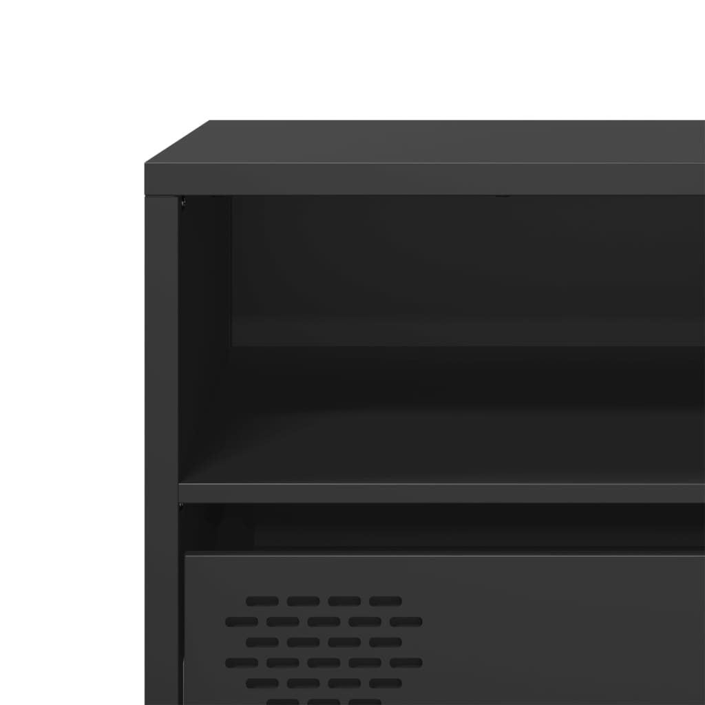TV Cabinet Black 135x39x43,5 cm Cold-rolled Steel