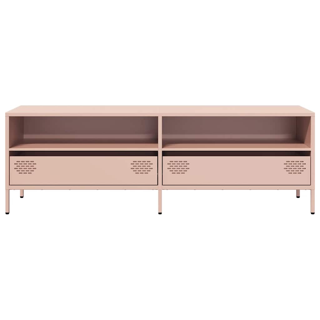 TV Cabinet Pink 135x39x43,5 cm Cold-rolled Steel