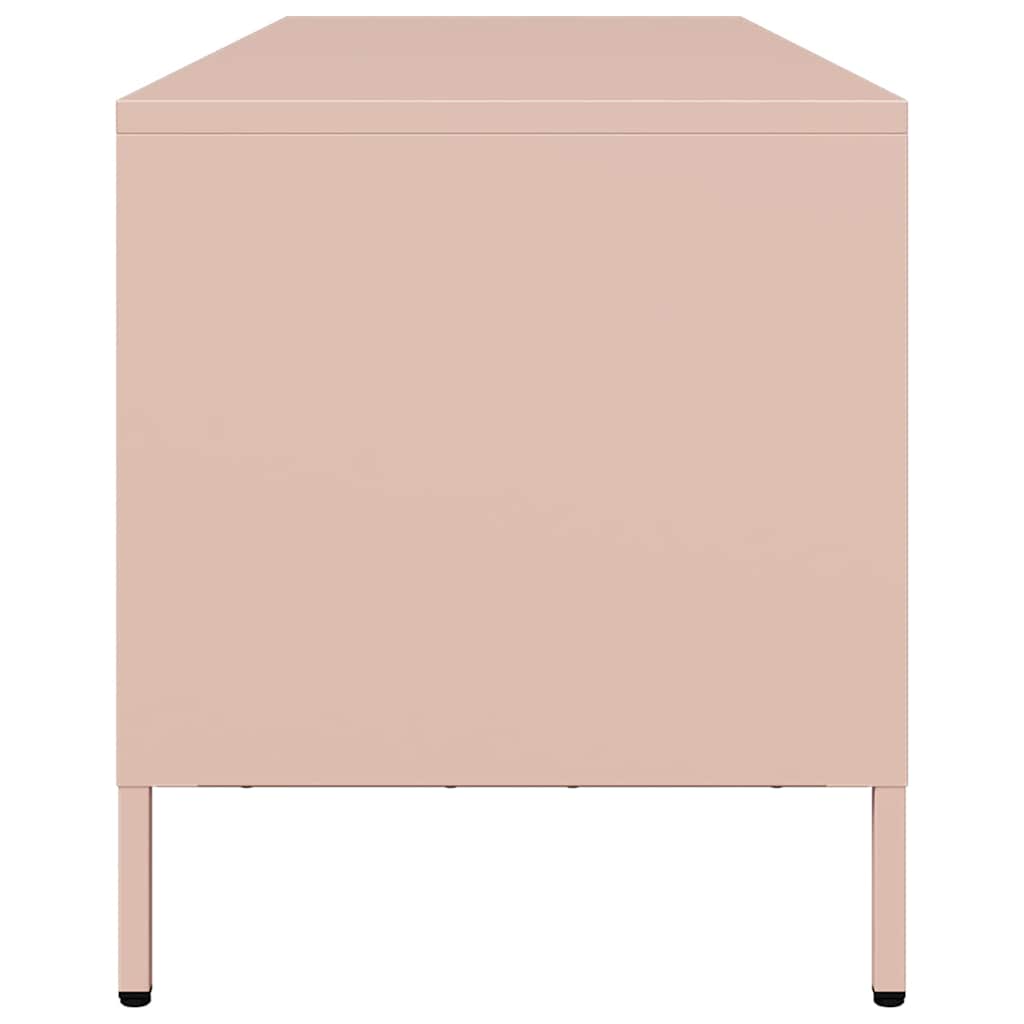 TV Cabinet Pink 135x39x43,5 cm Cold-rolled Steel