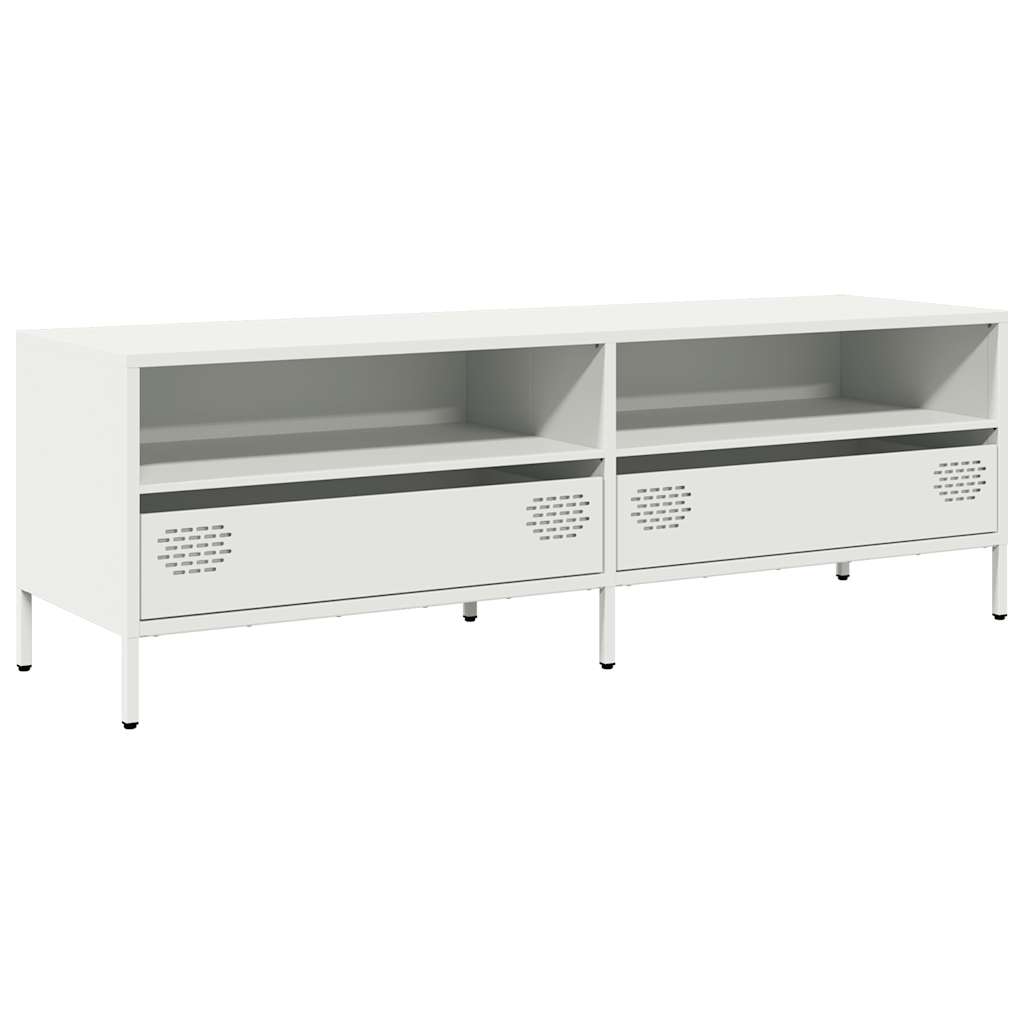 TV Cabinet White 135x39x43,5 cm Cold-rolled Steel