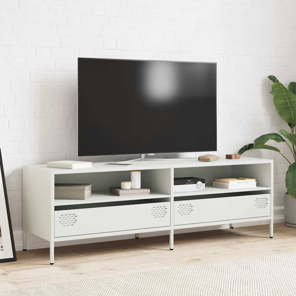 TV Cabinet White 135x39x43,5 cm Cold-rolled Steel