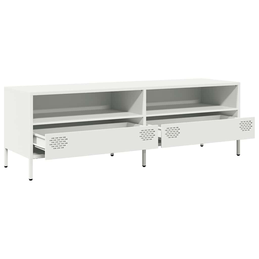 TV Cabinet White 135x39x43,5 cm Cold-rolled Steel