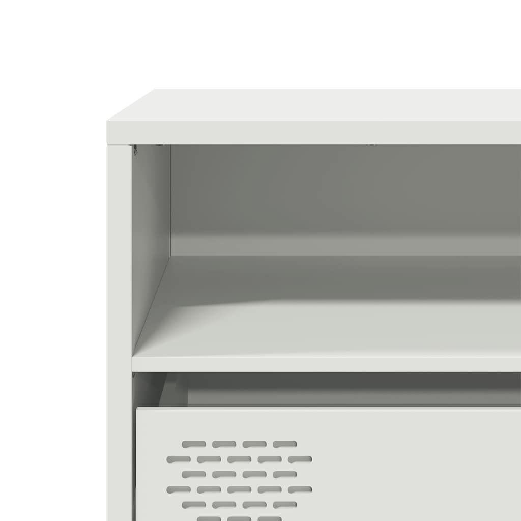 TV Cabinet White 135x39x43,5 cm Cold-rolled Steel