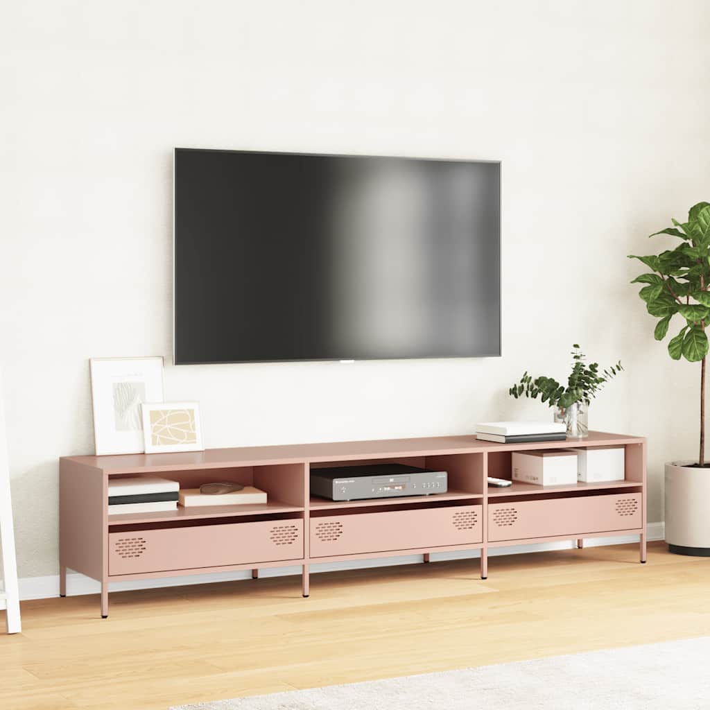 TV Cabinet Pink 202x39x43,5 cm Cold-rolled Steel