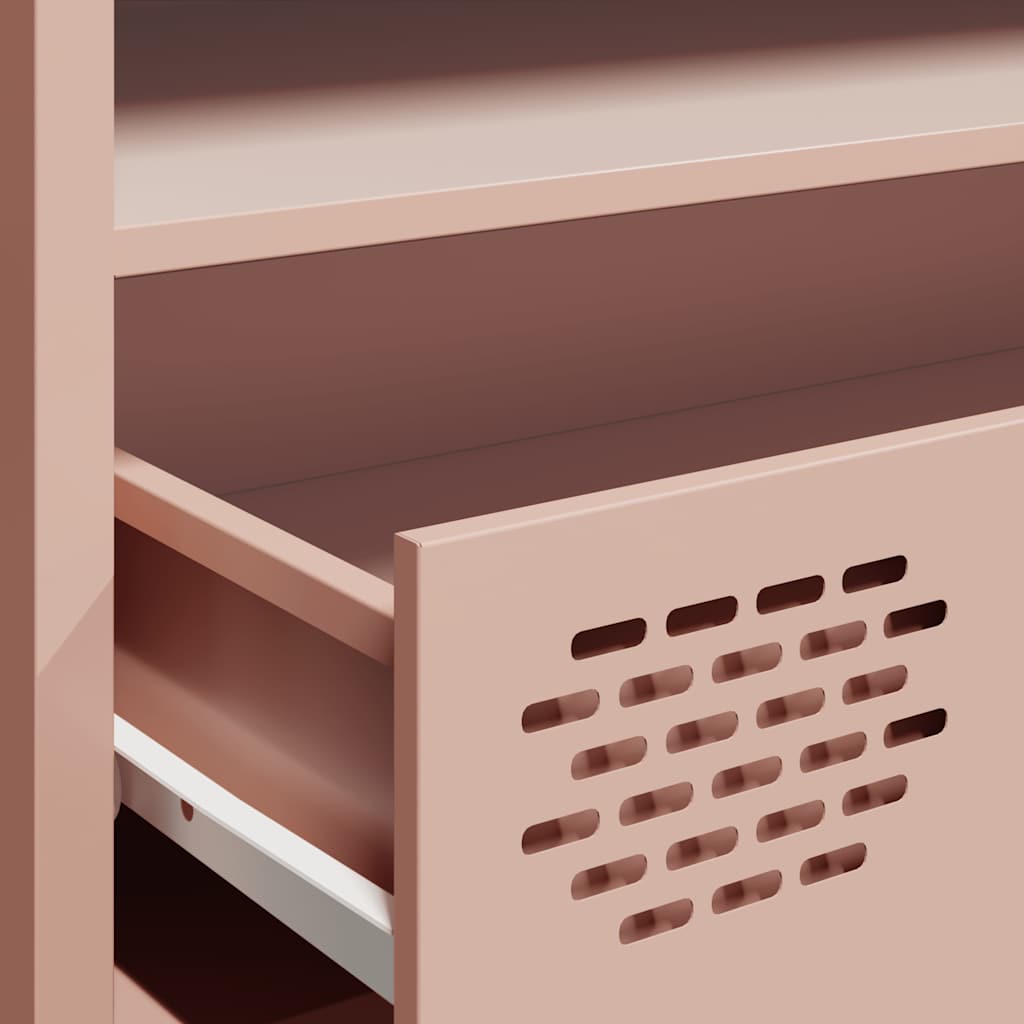 TV Cabinet Pink 202x39x43.5 cm Cold-rolled Steel