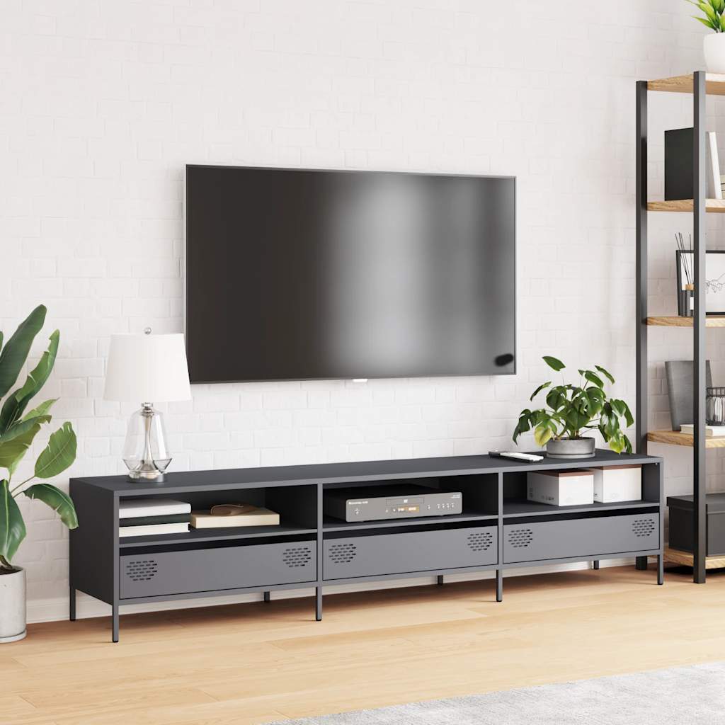TV Cabinet Anthracite 202x39x43,5 cm Cold-rolled Steel