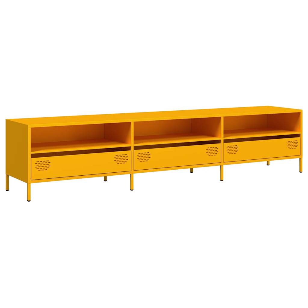 TV Cabinet Mustard Yellow 202x39x43,5 cm Cold-rolled Steel