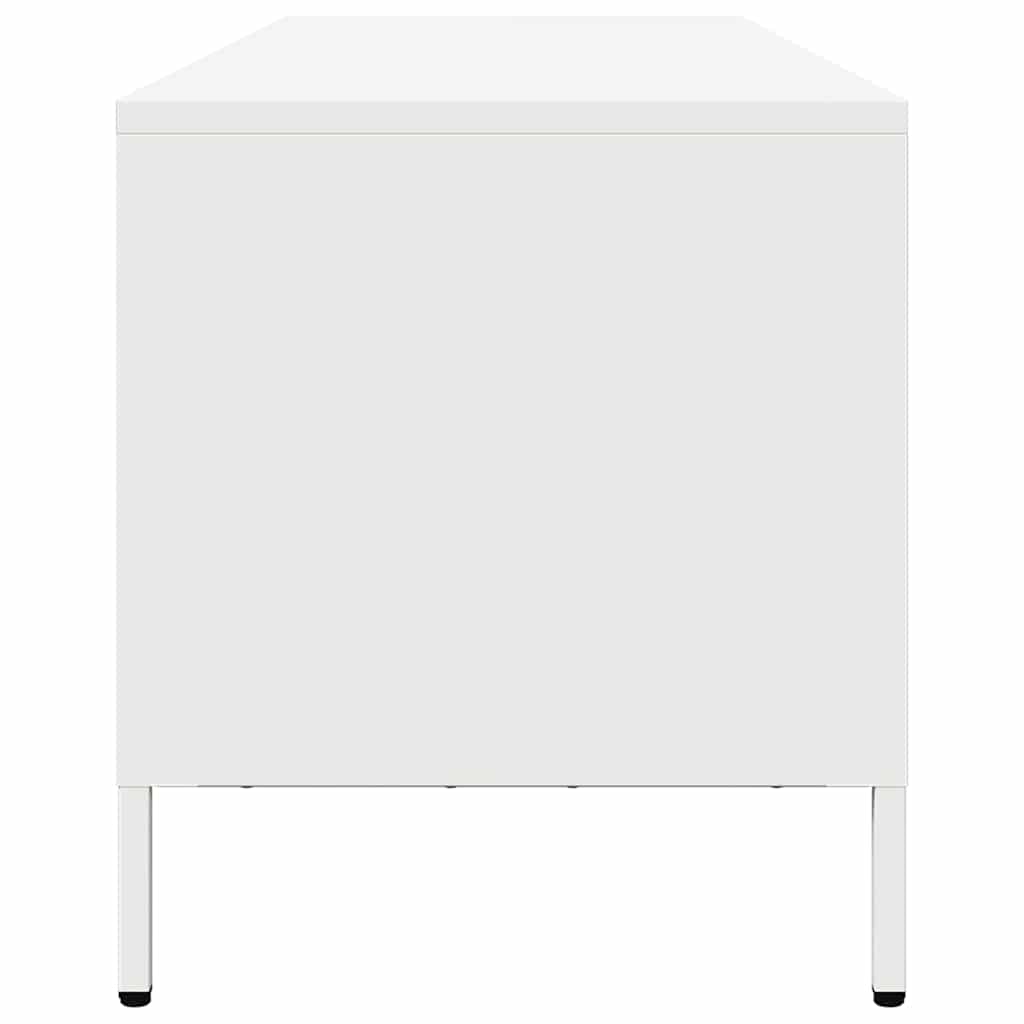 TV Cabinet White 202x39x43,5 cm Cold-rolled Steel
