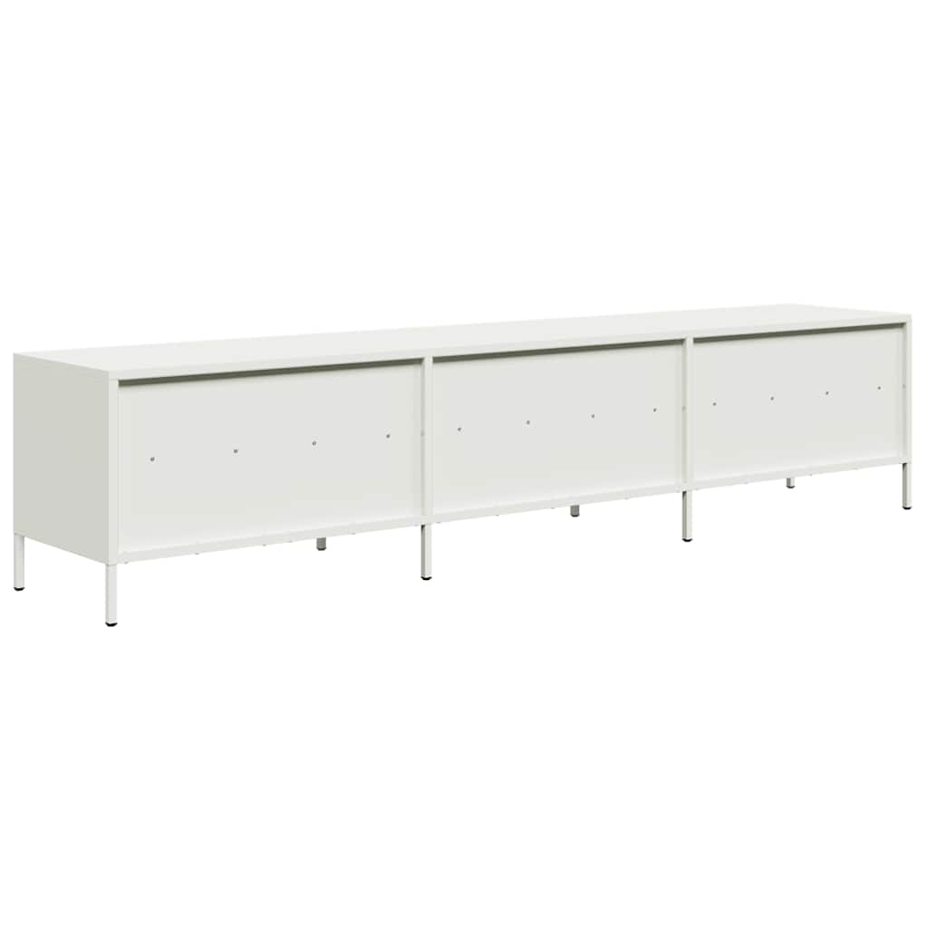TV Cabinet White 202x39x43,5 cm Cold-rolled Steel
