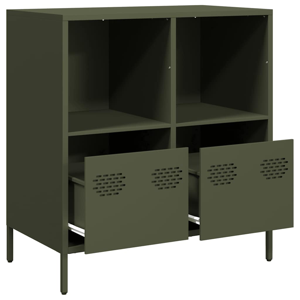Sideboard Olive Green 68x39x73.5 cm Cold-rolled Steel
