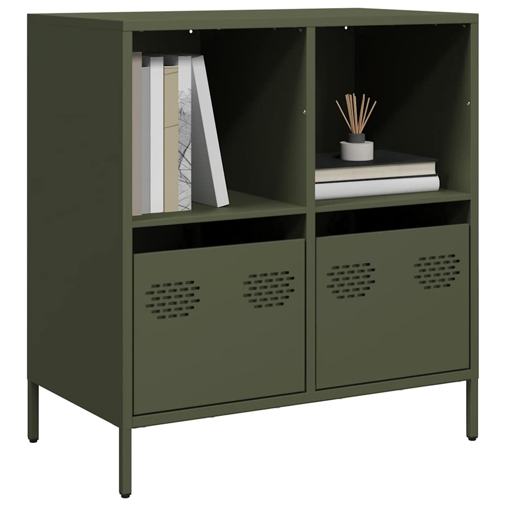 Sideboard Olive Green 68x39x73.5 cm Cold-rolled Steel