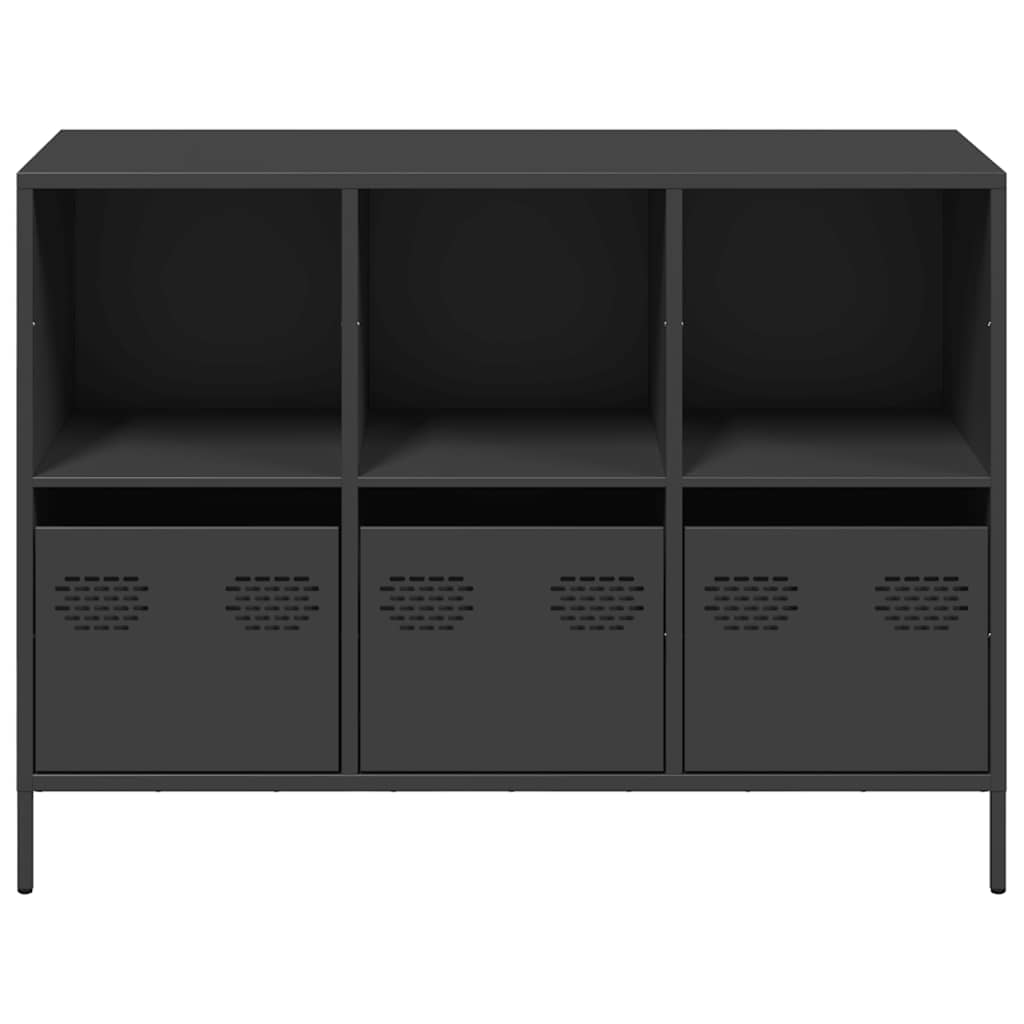 Sideboard Black 101.5x39x73.5 cm Cold-rolled Steel