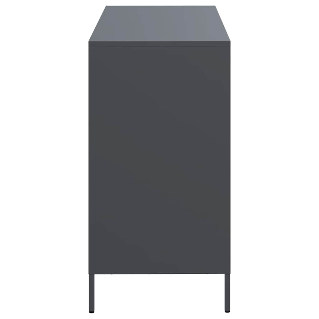 Sideboard Anthracite 101.5x39x73.5 cm Cold-rolled Steel