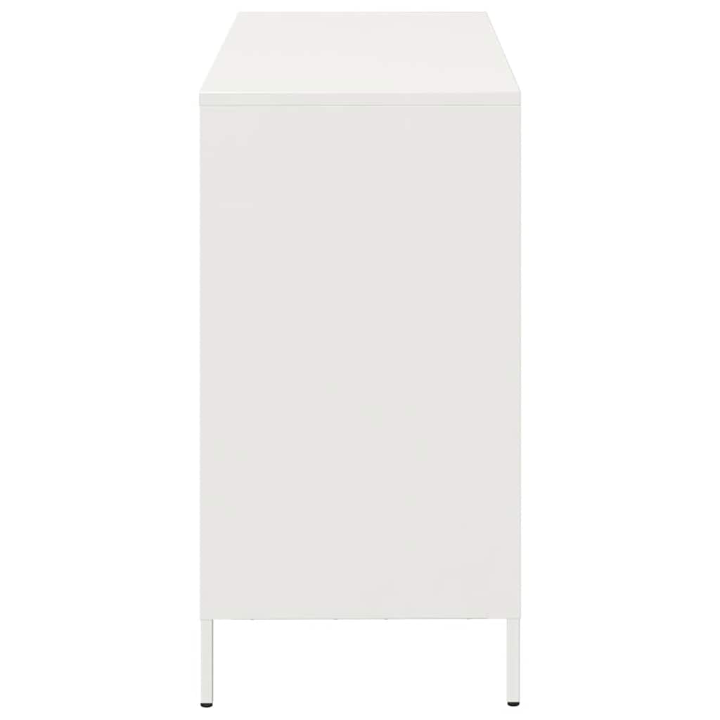 Sideboard White 101.5x39x73.5 cm Cold-rolled Steel