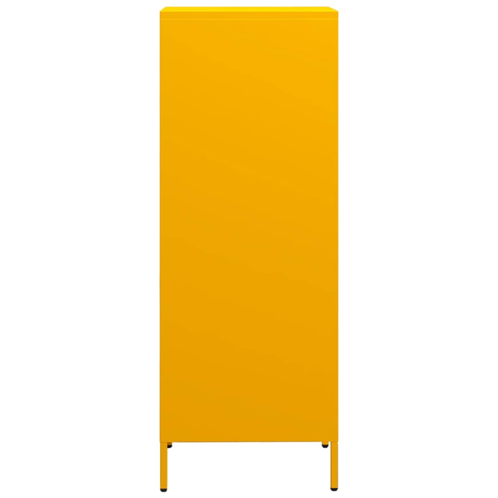 Highboard Mustard Yellow 35x39x103.5 cm Steel