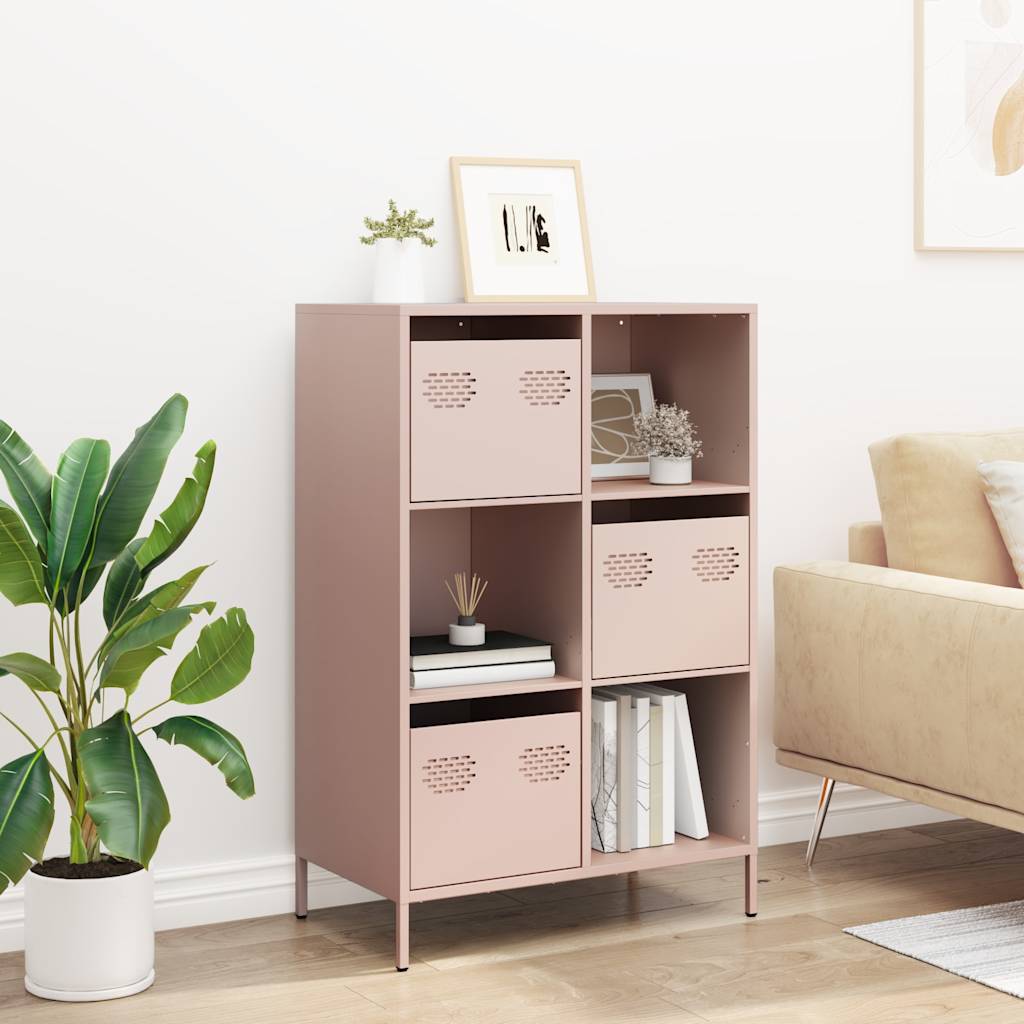 Highboard Pink 68x39x103,5 cm Steel
