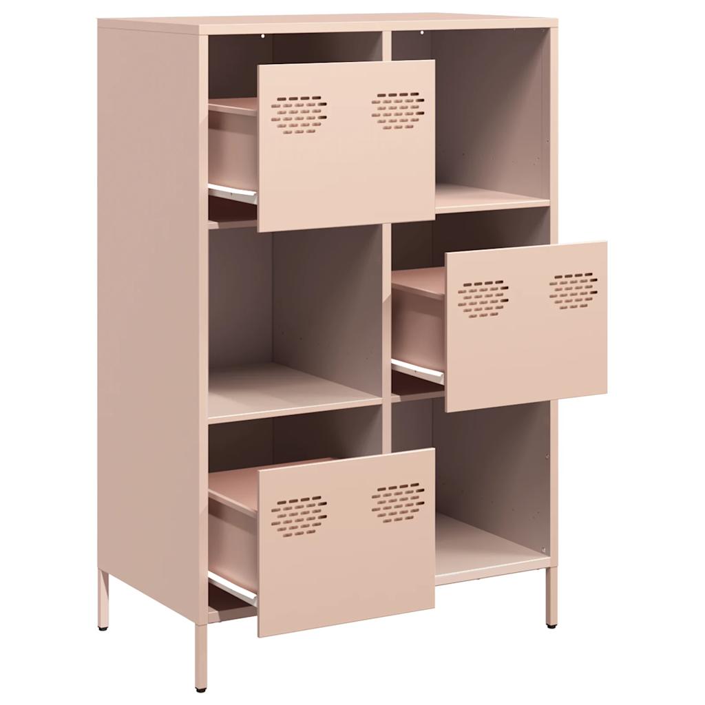 Highboard Pink 68x39x103,5 cm Steel