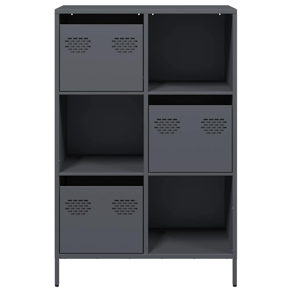 Highboard Anthracite 68x39x103,5 cm Steel