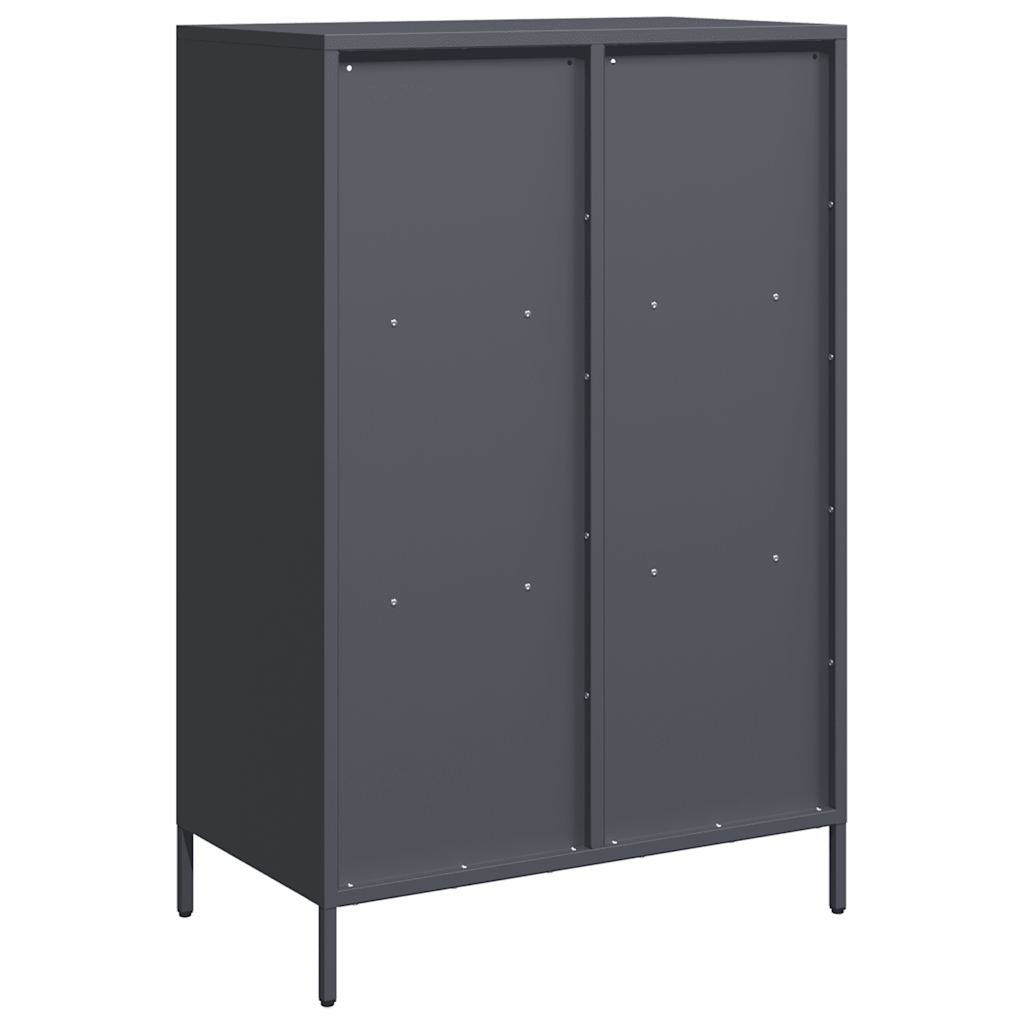 Highboard Anthracite 68x39x103,5 cm Steel