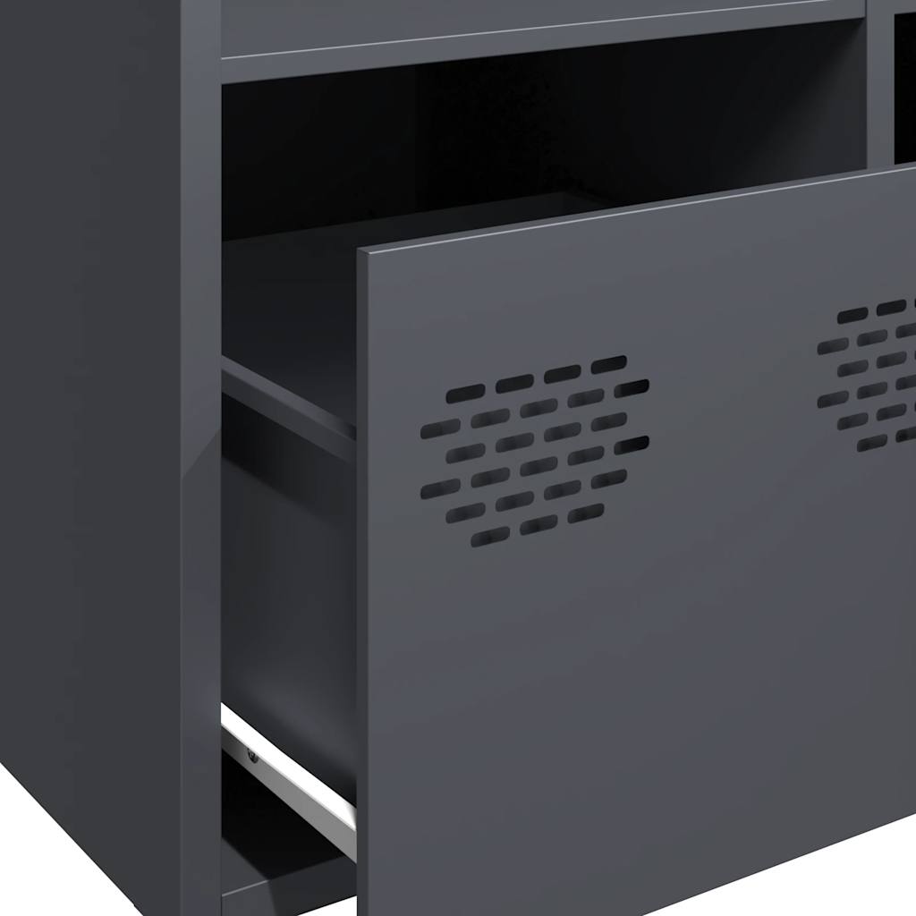 Highboard Anthracite 68x39x103,5 cm Steel