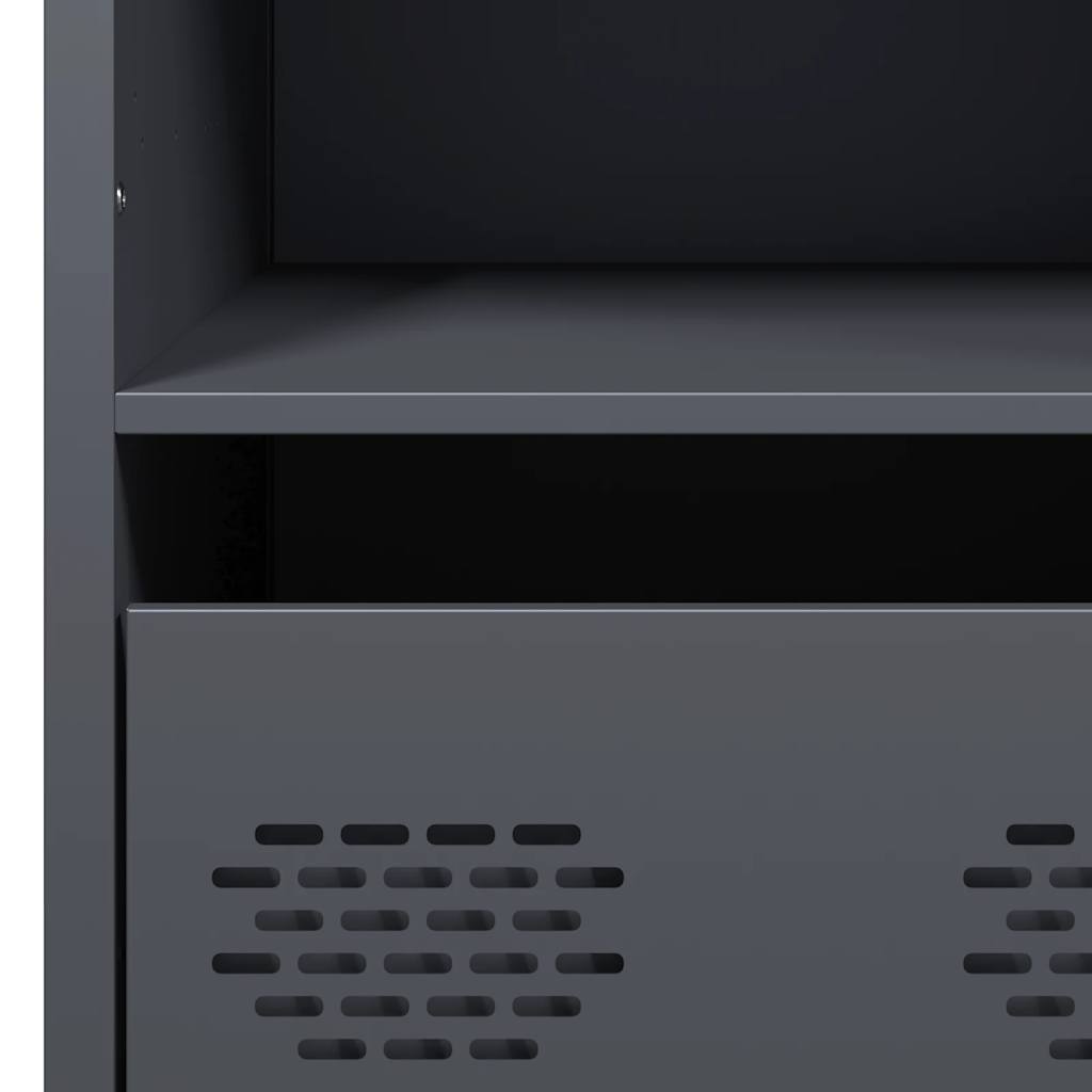 Highboard Anthracite 68x39x103,5 cm Steel