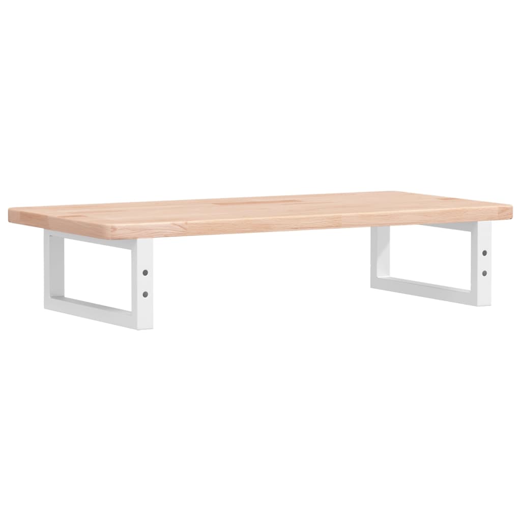 Basin Shelf Wall Mounted Steel and Solid Wood Oak