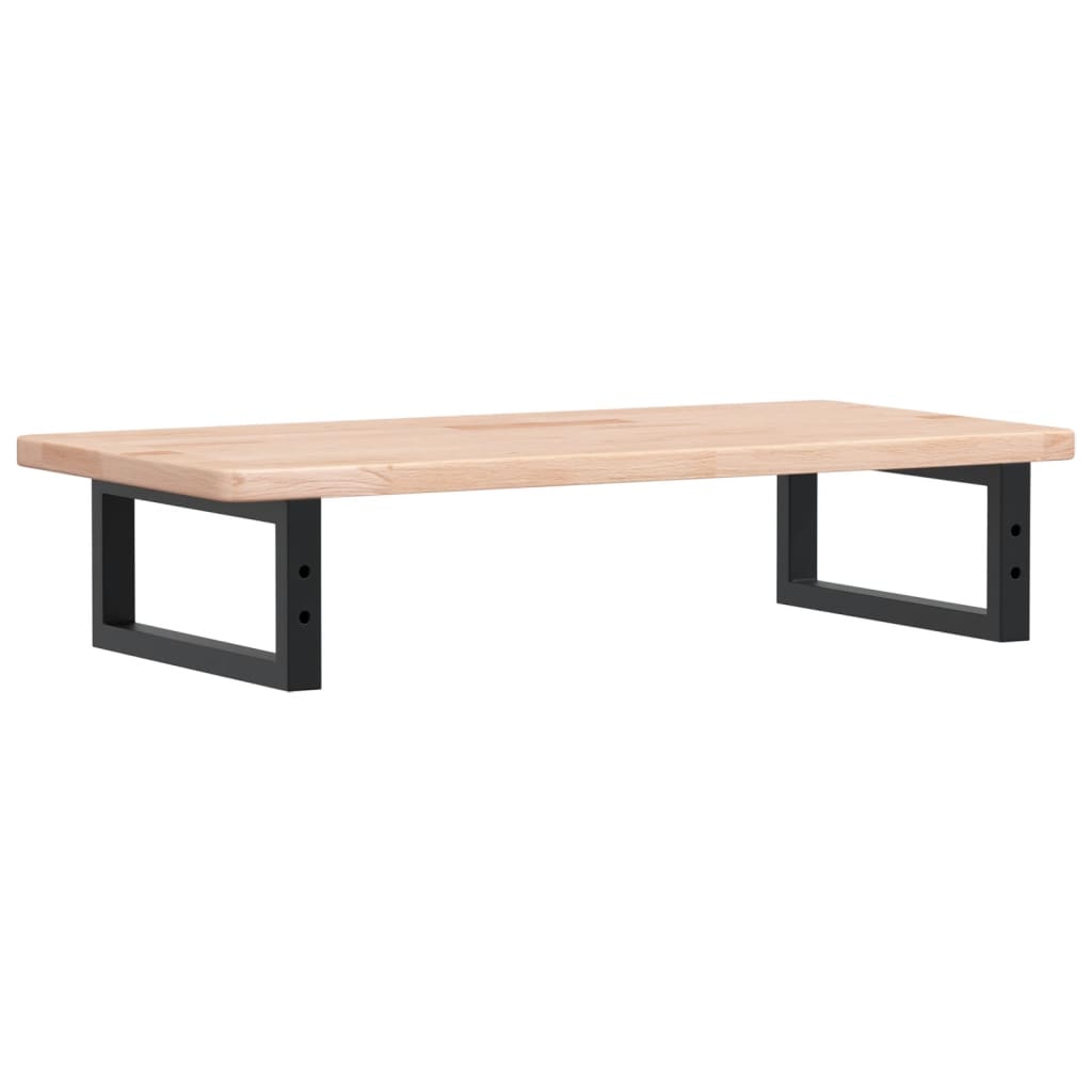 Basin Shelf Wall Mounted Steel and Solid Wood Oak