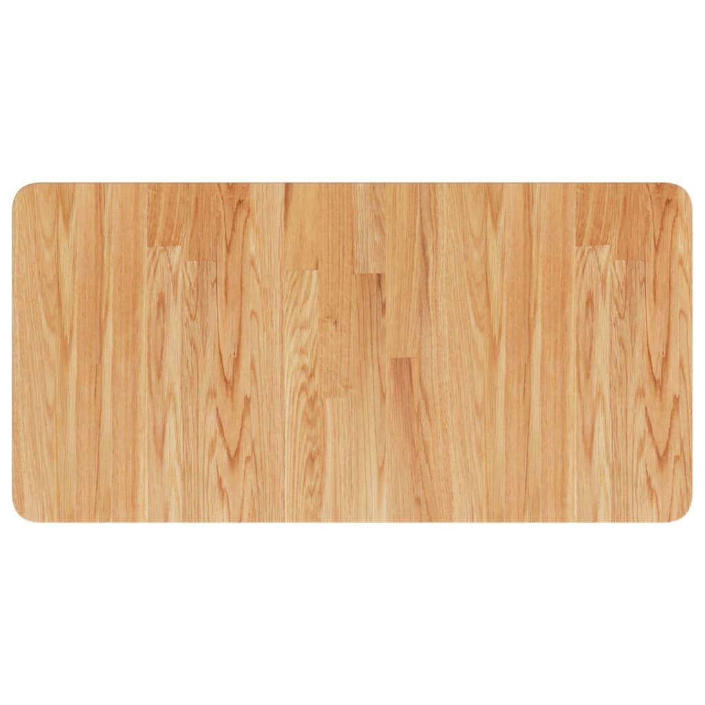 Basin Shelf Wall Mounted Steel and Solid Wood Oak