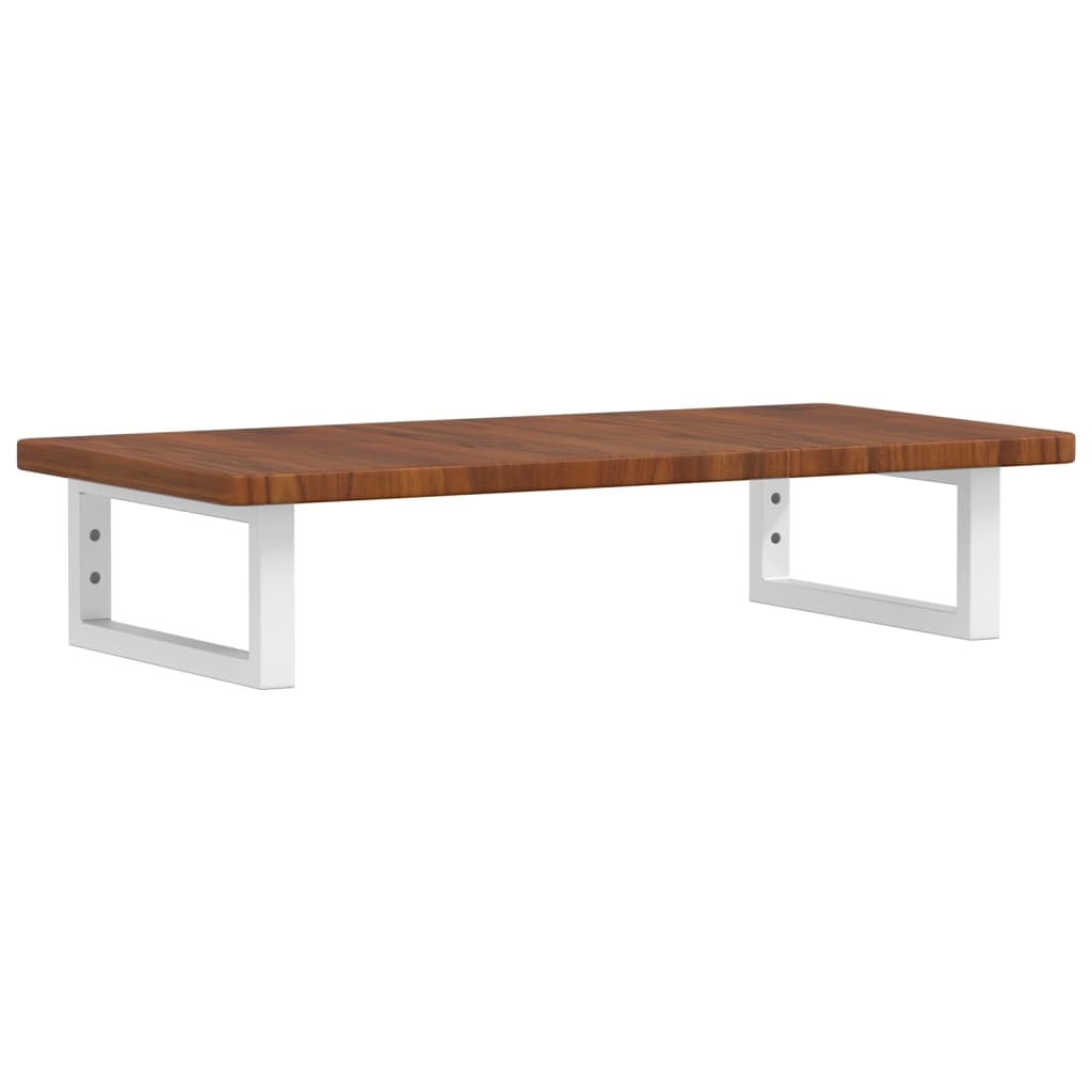 Basin Shelf Wall Mounted Steel and Solid Wood Oak