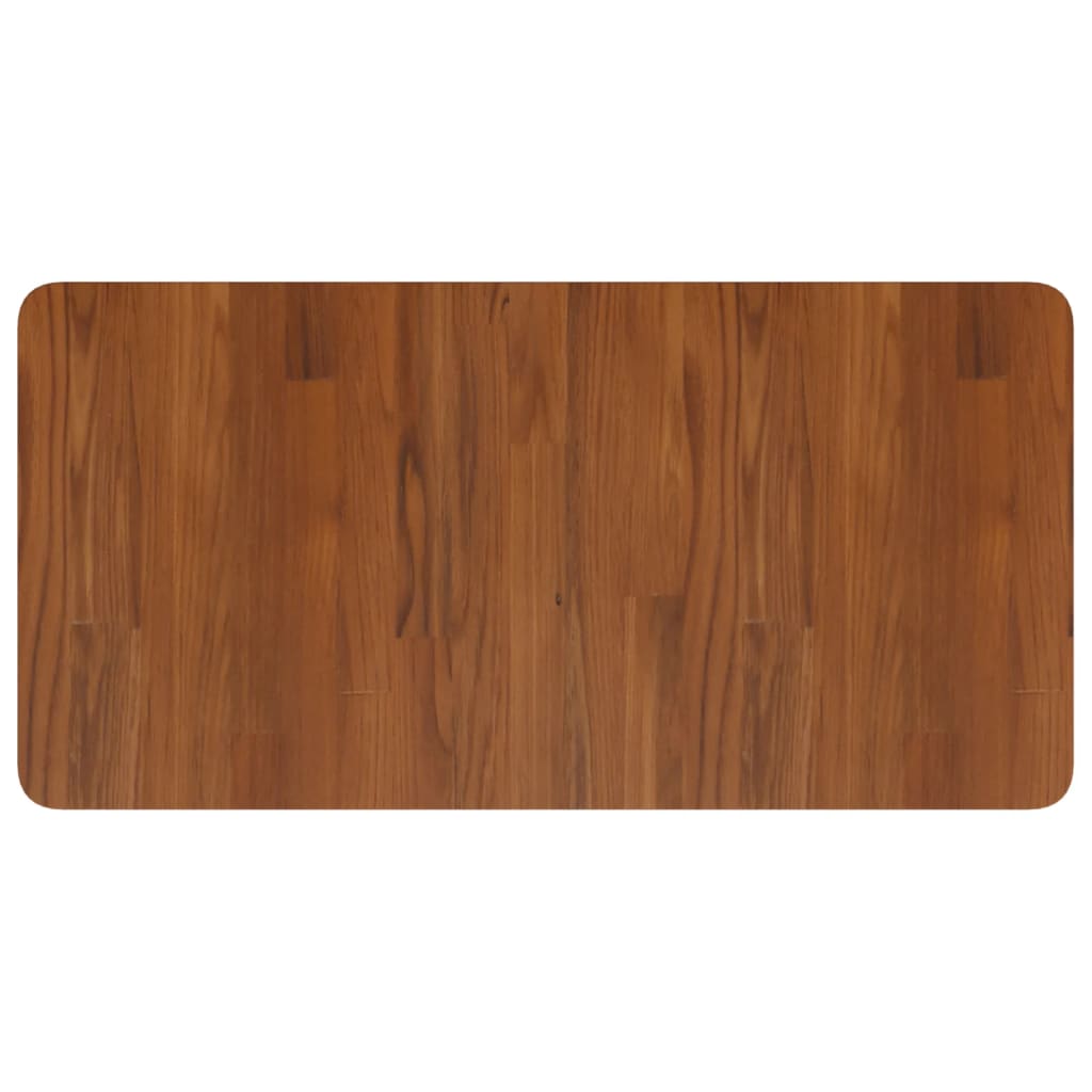 Basin Shelf Wall Mounted Steel and Solid Wood Oak