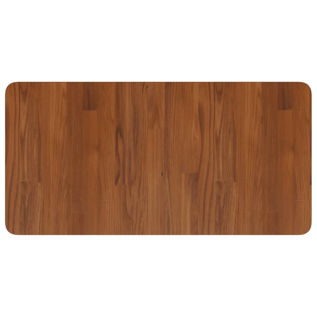 Basin Shelf Wall Mounted Steel and Solid Wood Oak
