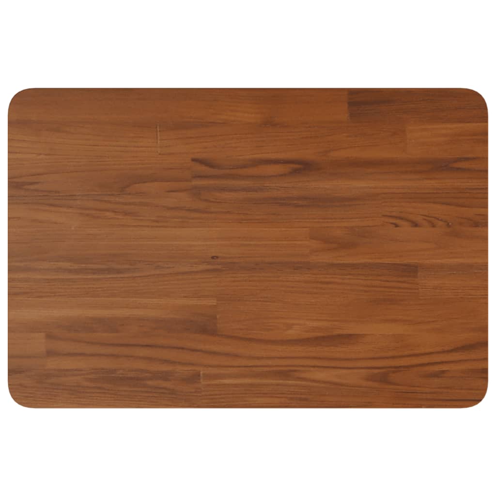 Basin Shelf Wall Mounted Steel and Solid Wood Oak