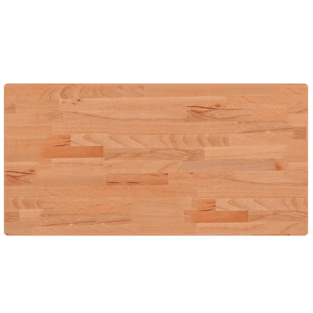 Basin Shelf Wall Mounted Steel and Solid Wood Beech