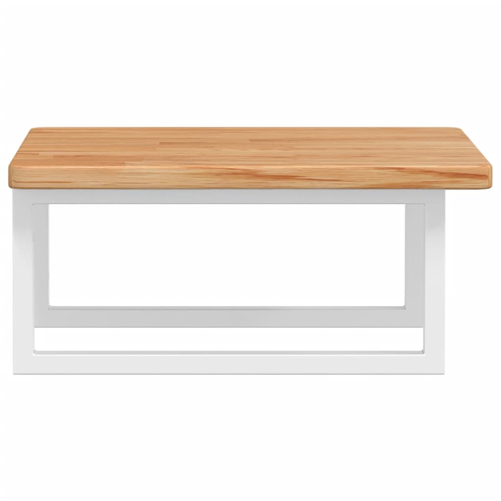 vidaXL Basin Shelf Wall Mounted Steel and Solid Wood Oak