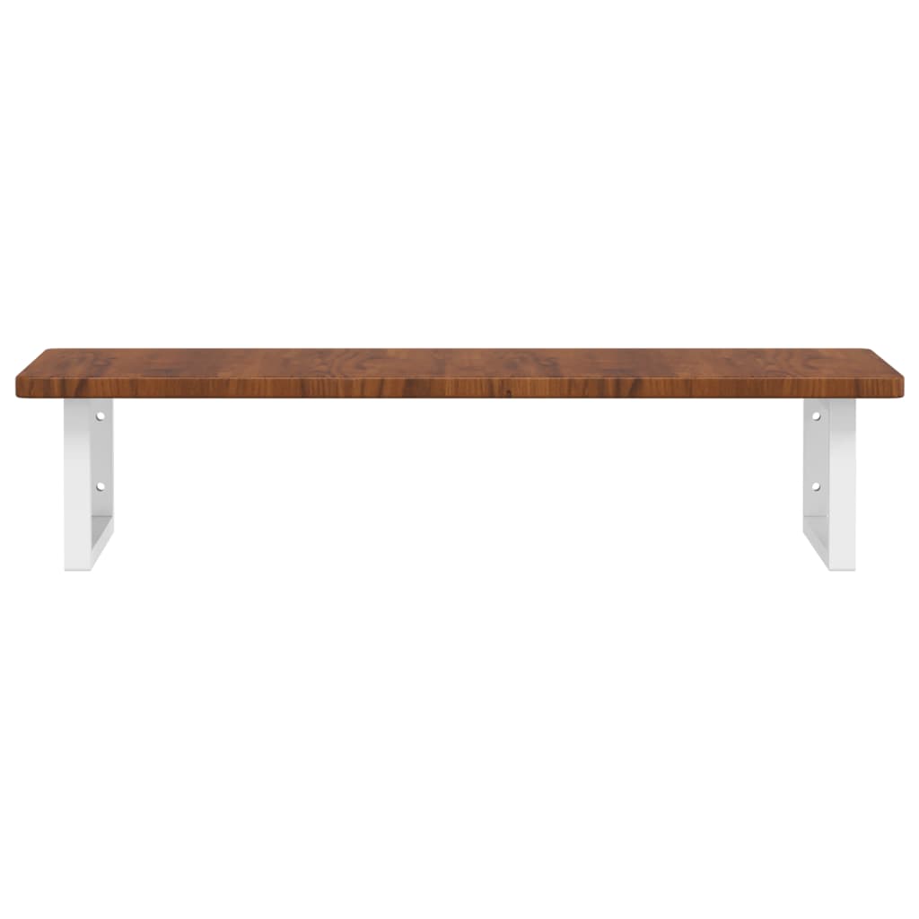 vidaXL Basin Shelf Wall Mounted Steel and Solid Wood Oak