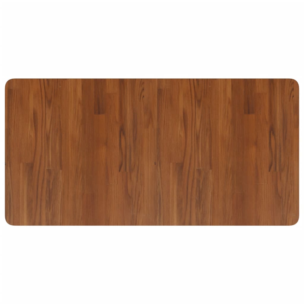 Basin Shelf Wall Mounted Steel and Solid Wood Oak