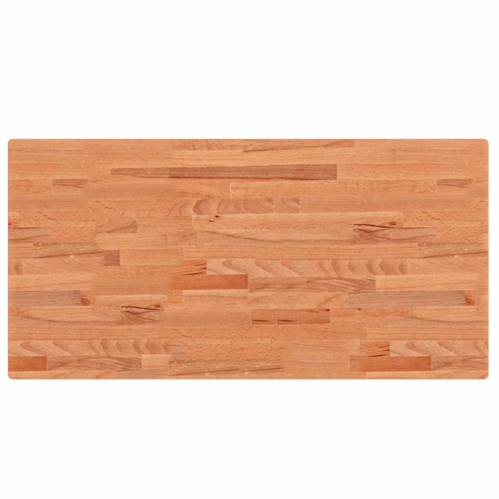 Basin Shelf Wall Mounted Steel and Solid Wood Beech
