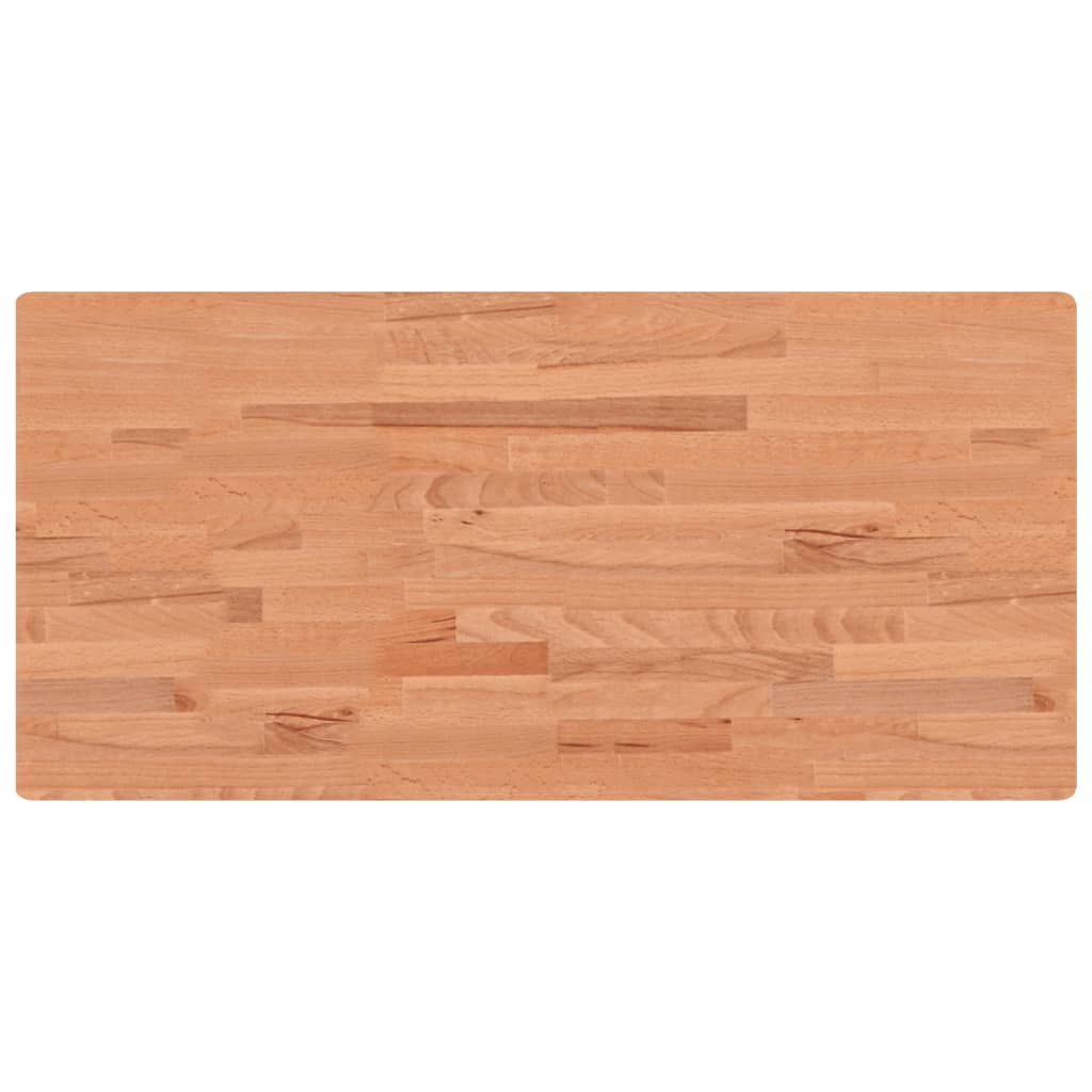Basin Shelf Wall Mounted Steel and Solid Wood Beech