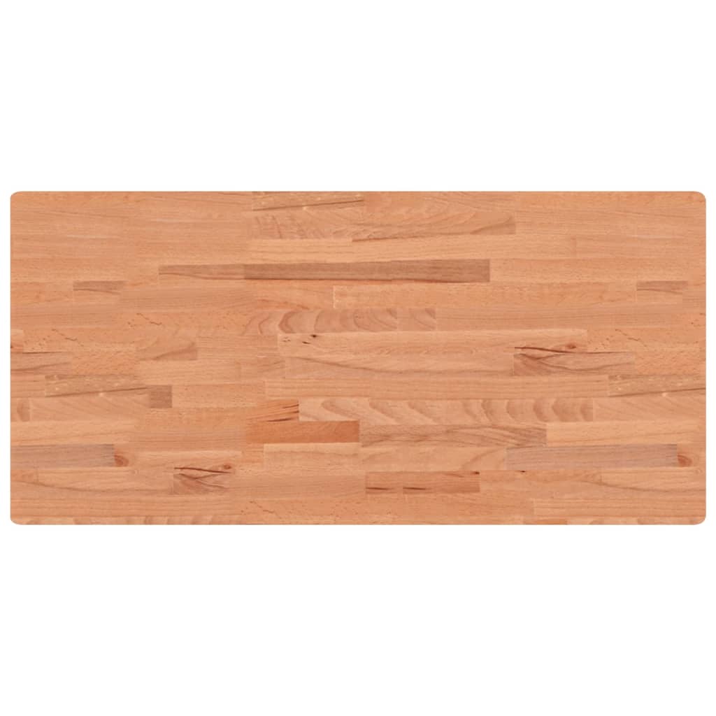 Basin Shelf Wall Mounted Steel and Solid Wood Beech