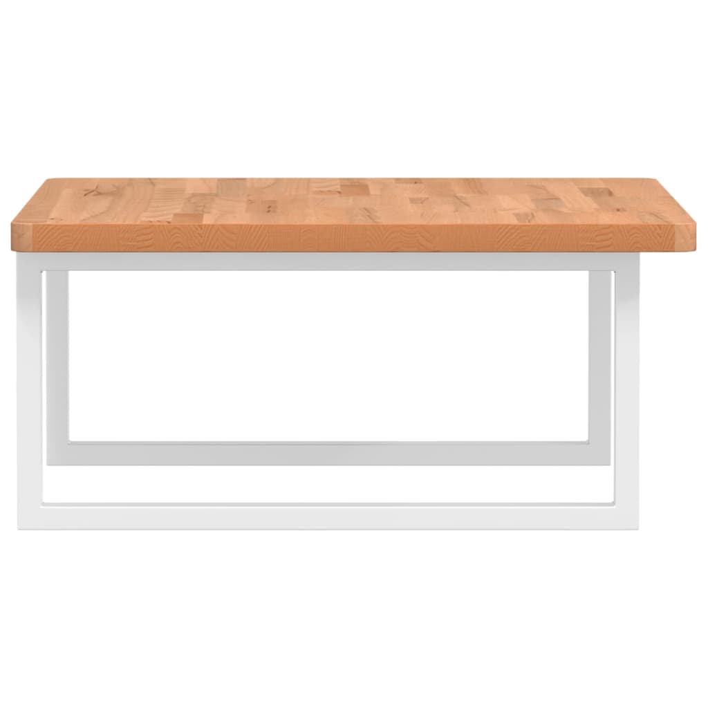 vidaXL Basin Shelf Wall Mounted Steel and Solid Wood Beech