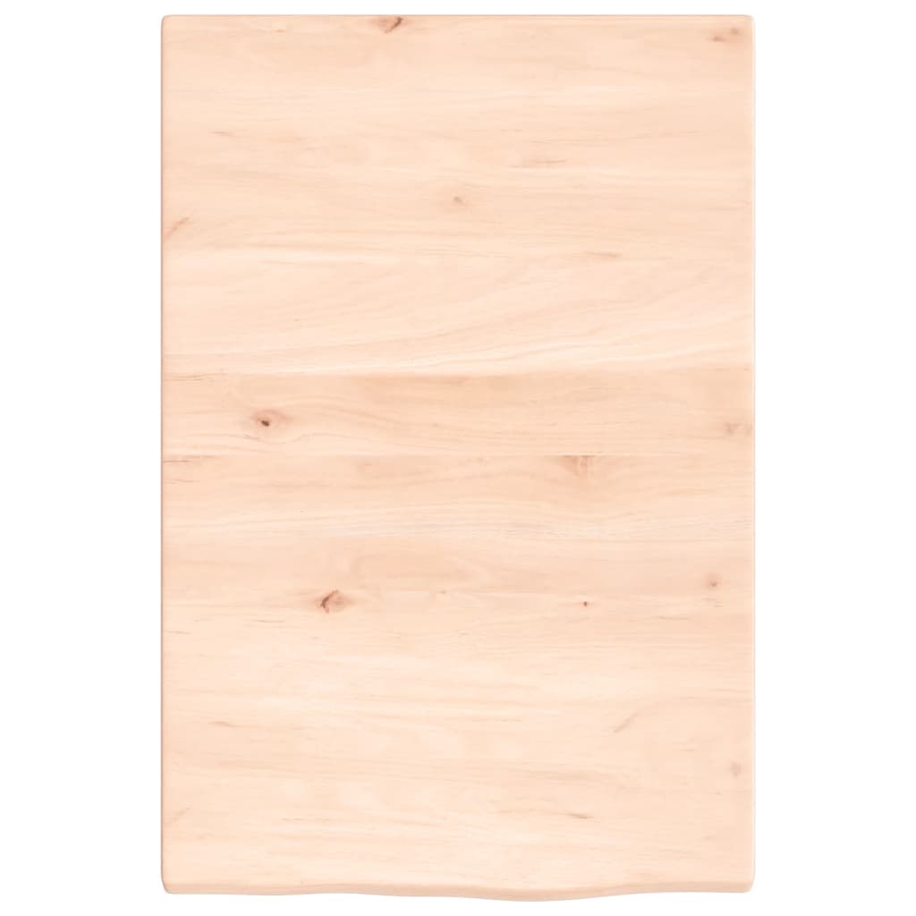 Basin Shelf Wall Mounted Steel and Solid Wood Oak