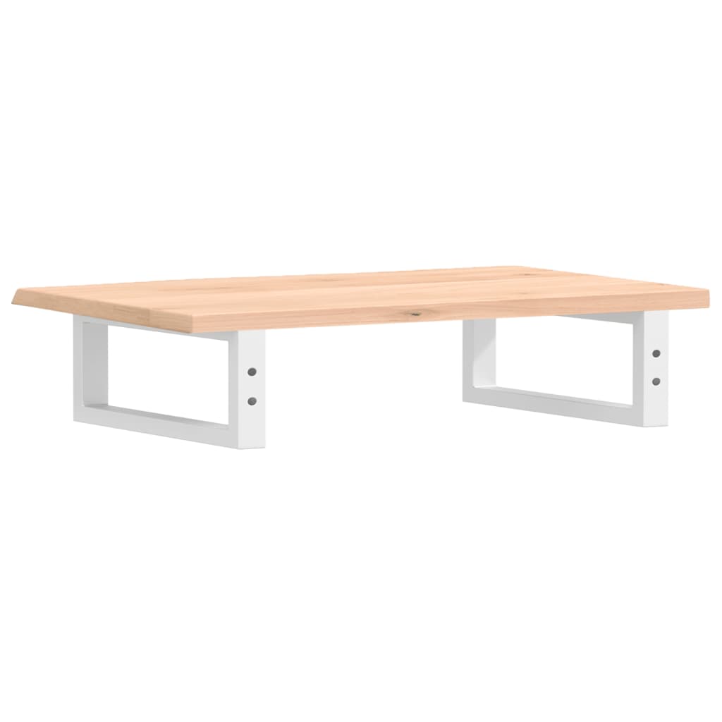 Basin Shelf Wall Mounted Steel and Solid Wood Oak